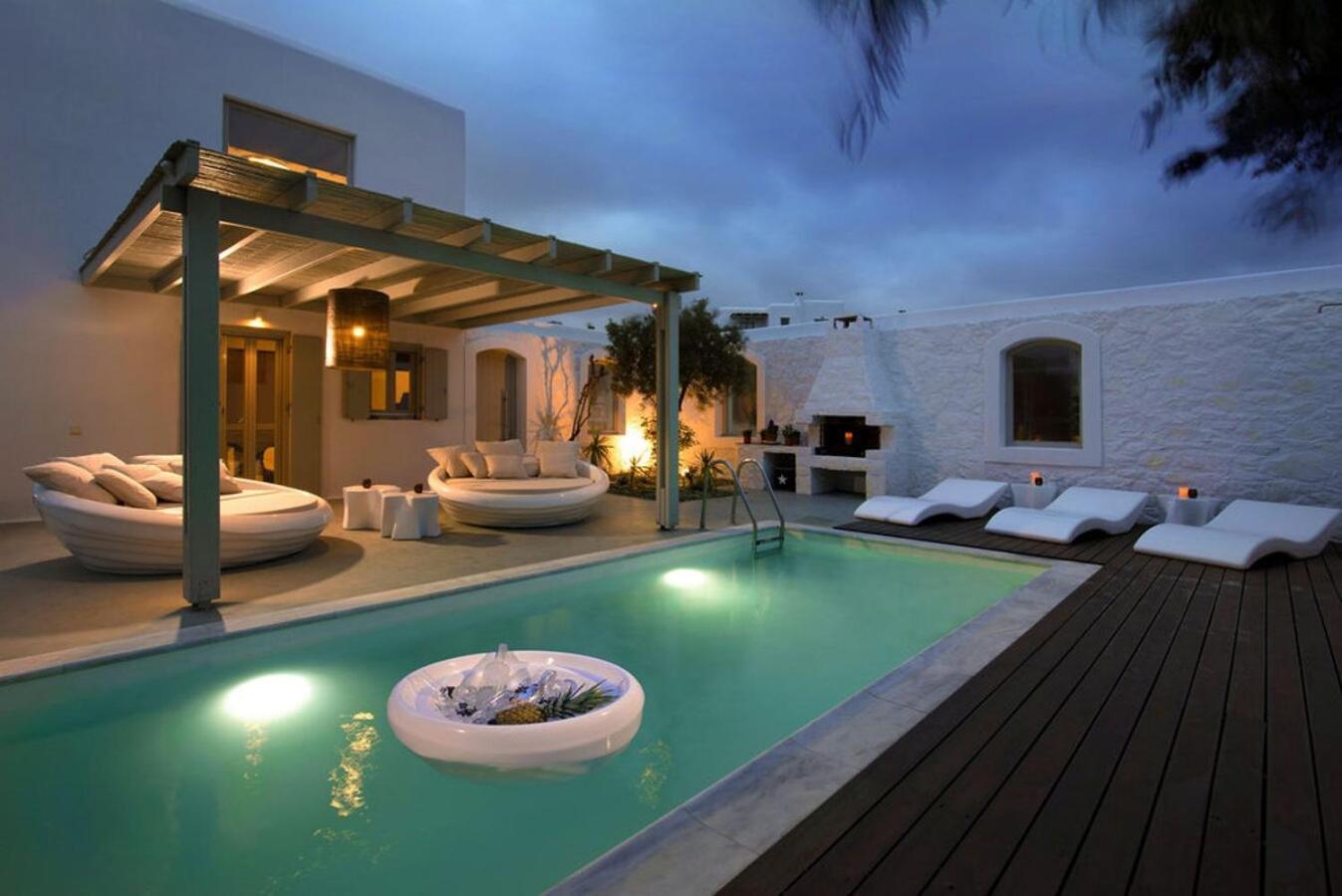 Villa Dafni 4Bed With Pool In Kalafatis Spilia Mykonos Town Luaran gambar