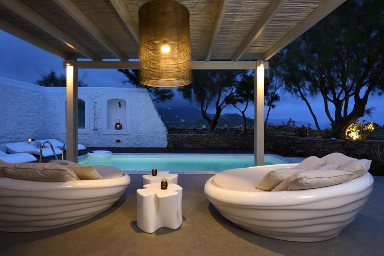 Villa Dafni 4Bed With Pool In Kalafatis Spilia Mykonos Town Luaran gambar