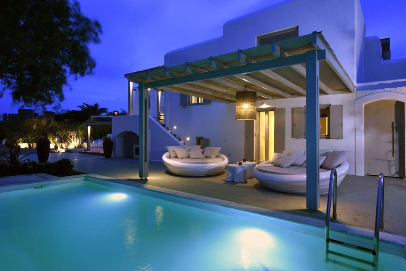 Villa Dafni 4Bed With Pool In Kalafatis Spilia Mykonos Town Luaran gambar