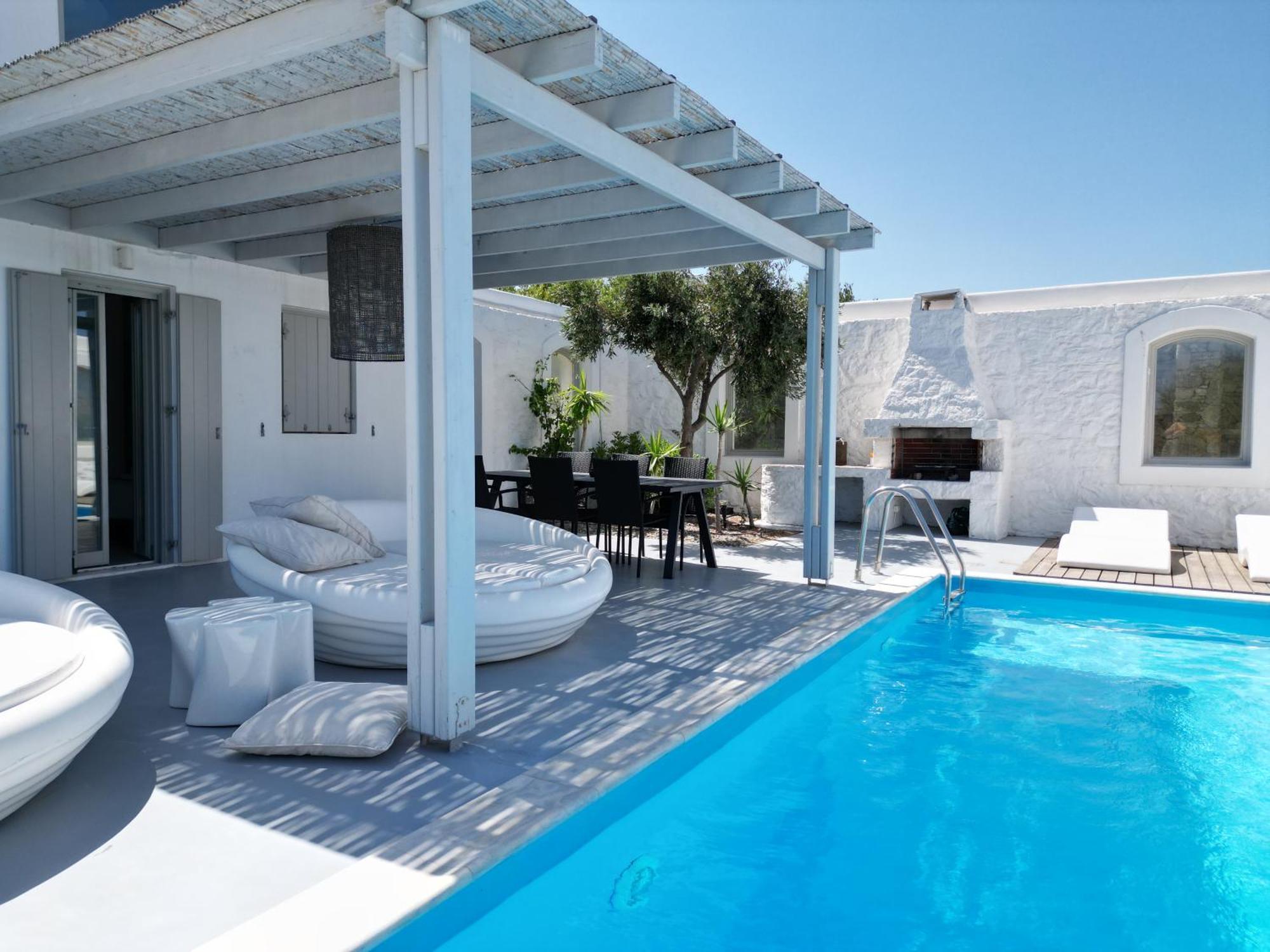 Villa Dafni 4Bed With Pool In Kalafatis Spilia Mykonos Town Luaran gambar