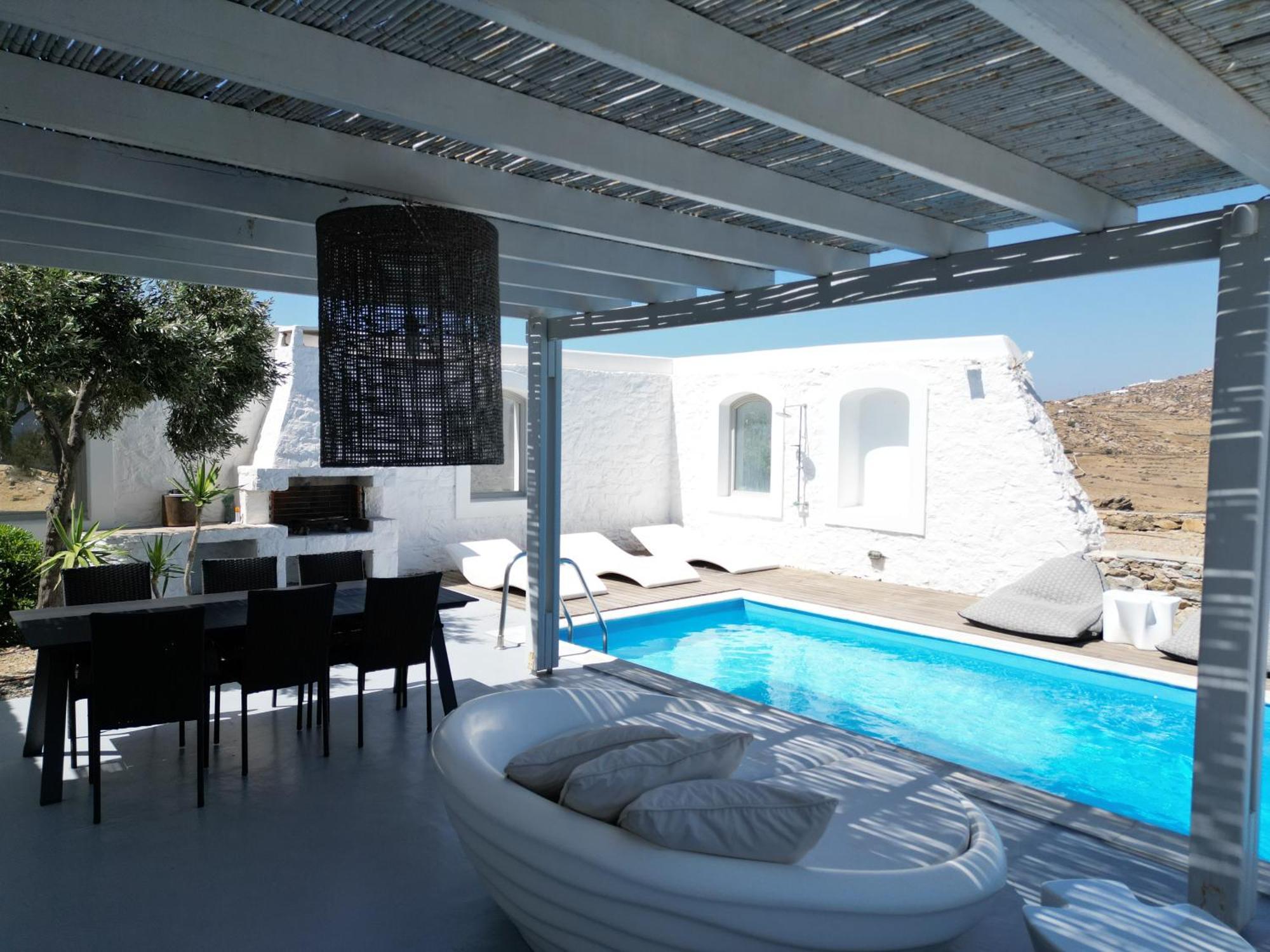 Villa Dafni 4Bed With Pool In Kalafatis Spilia Mykonos Town Luaran gambar